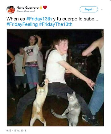 Es 'Viernes 13' un día que por muchas supersticiones en considerado de la mala suerte, y por ello te presentamos los mejores memes que dejó este día.