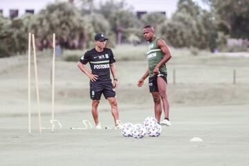 Atlético Nacional tuvo su primer entrenamientos antes de enfrentar a Millonarios en la Florida Cup. Los verdes trabajaron en el Omni Champions Gate.