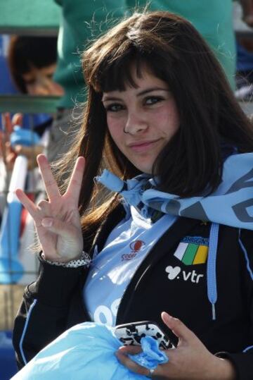 FÃºtbol, OâHiggins v Universidad de Concepcion.
Decimoquinta fecha, campeonato de Clausura 2016. 
Hinchas de OâHiggins alientan durante el partido contra Universidad de Concepcion por primera divisiÃ³n disputado en el estadio Bicentenario El Teniente.
Rancagua, Chile. 
30/04/2016 
Marcelo Hernandez/Photosport*********
 
Football, OâHiggins v Universidad de Concepcion. 
15 th date, Clousure Championship 2016. 
OâHiggins fans cheer during the fisrt division football match against Universidad de Concepcion at El Teniente stadium in Rancagua, Chile. 
30/04/2016 
Marcelo Hernandez/Photosport