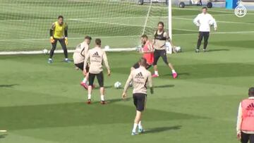 Carvajal y Nacho se entrenan y apuntan al Eibar