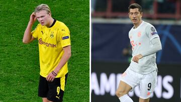 Lewandowski se interpuso entre Haaland y el Bayern