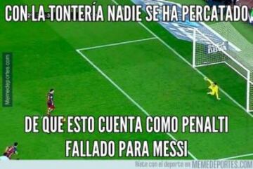 Los memes del penalti indirecto de Messi