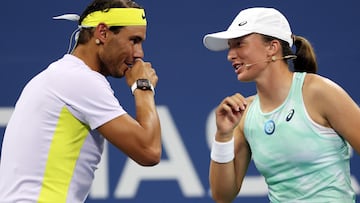 Iga Swiatek y Rafael Nadal.