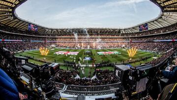 Imagen del estadio de Twickenham antes de un encuentro del Seis Naciones de Rugby entre las selecciones de Inglaterra y Gales.