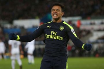 Alexis Sánchez brilló en la goleada de Arsenal. 