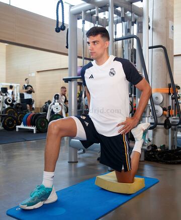 Carlos Alocén, en el gimnasio de la Ciudad Deportiva del Real Madrid.