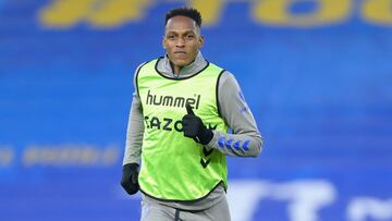 El colombiano salió lesionado a los 58 minutos de juego.
