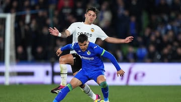Arambarri durante el anterior partido jugado en el Coliseum frennte al Valencia.