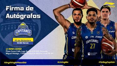 ¡No te pierdas la firma de autógrafos de Capitanes CDMX!