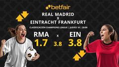 Real Madrid vs. Eintracht de Frankfurt: horario, dónde ver, pronósticos y cuadro
