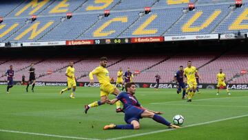 Sergi Roberto, en el Barcelona-Las Palmas disputado a puerta cerrada.