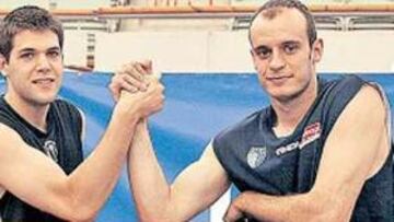 <b>PUGNA. </b>Felipe Reyes y Carlos Jiménez pelearán en la última jornada por ser el máximo reboteador.