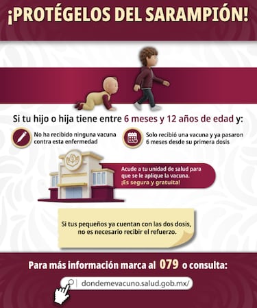 Sarampión en México: así puedes ubicar el centro de vacunación que te corresponde según tu estado