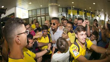 Gran expectación en la llegada de Boateng a Las Palmas