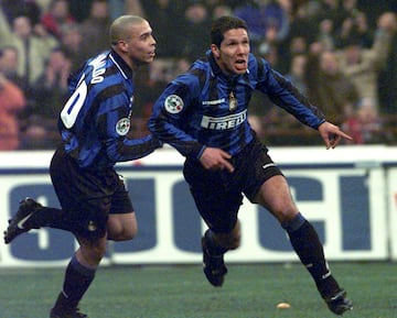 Coincidieron defendiendo la camiseta del Inter durante las temporadas 97/98 y 98/99