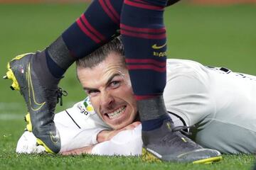 Gareth Bale of Real Madrid during the Spanish Copa del Rey match against Barcelona at the Camp Nou on 6 February 2019.