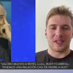 Laso recibe un mensaje de Doncic: la expresión de su cara al verle, definitoria