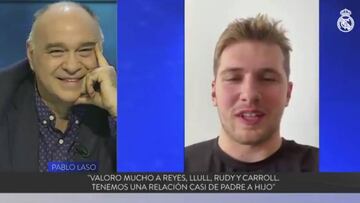 Laso recibe un mensaje de Doncic: la expresión de su cara al verle, definitoria