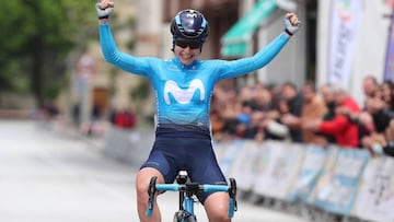 Oyarbide se exhibe en Burgos: ganó tras 60 km de escapada