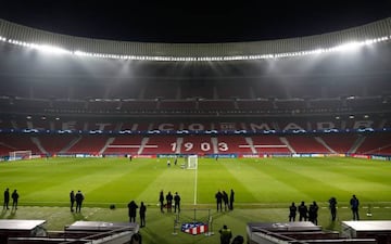 Ilustration, General View, Players of Lokomotiv in action during the training session of Lokomotiv Moscow before the UEFA Champions League football match against Atletico de Madrid at Wanda Metropolitano Stadium on December 10, 2019, in Madrid, Spain.    