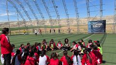 Las jóvenes futbolistas del proyecto Scoring Girls.