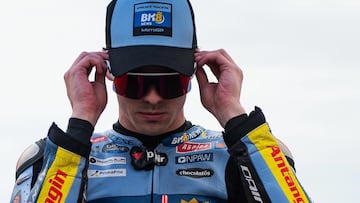 Fermín Aldeguer sobre la Ducati del Gresini.