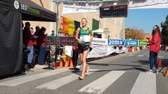 Julia Takacs, primera campeona de Espa?a de 50 km marcha