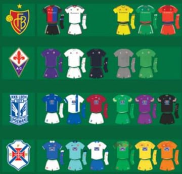 Las 131 camisetas de la Europa League 2015-16