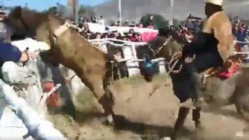 ¡Toro escapó de la medialuna y embistió al público en Huasco Bajo!