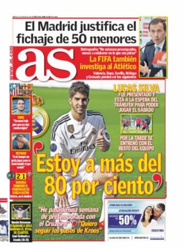 Las portadas de AS de enero