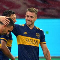 Los jugadores de Boca celebraron la victoria en las redes