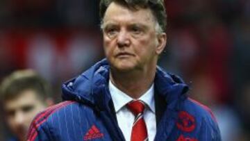 Van Gaal durante el partido contra el Norwich City.