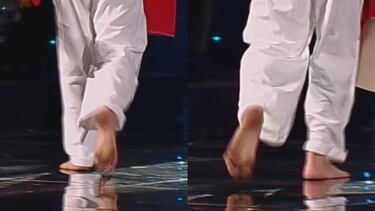 Camilo cantó descalzo y este meme se hizo viral en Twitter: “Así quedaron los pies”