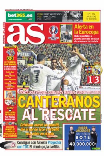 Las portadas de AS de marzo