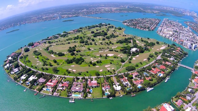 Indian Creek, the man-made island where Jeff Bezos will build one of ...