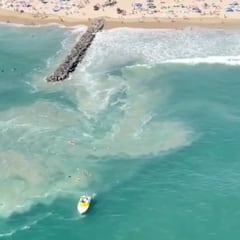 350 personas, arrastradas por una corriente extraordinaria