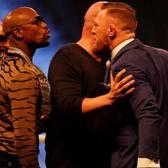 Dana White reta a Mayweather a medirse con Khabib en UFC