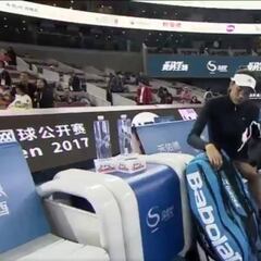 Spaniard Muguruza retires ill in China Open first round