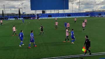 El CD Las Rozas derrotó al Getafe CF B (0-2) en el encuentro correspondiente a la Jornada 21, última de la primera vuelta, en el Grupo 7 de Tercera División RFEF, disputado en la Ciudad Deportiva de Getafe.