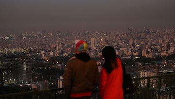 A general view of Tehran after several explosions were heard, in Tehran, Iran, October 26, 2024. Majid Asgaripour/WANA (West Asia News Agency) via REUTERS ATTENTION EDITORS - THIS IMAGE HAS BEEN SUPPLIED BY A THIRD PARTY