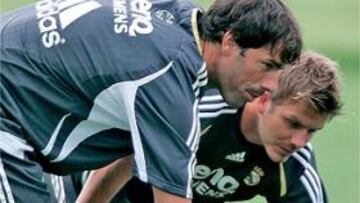 Van Nistelrooy se prepara para debutar con el Real Madrid.
