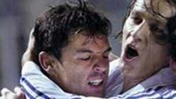 SATISFACCIÓN. Con su nuevo doblete de ayer Morientes demostró su buen momento de forma.