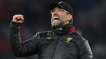 Jurgen Klopp festeja tras su paso a la final de la Champions League.