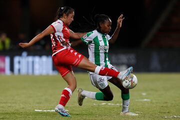 Partido de ida de las semifinales de la Liga Femenina BetPlay 2023, entre Atlético Nacional e Independiente Santa Fe.