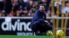 Corberán, con lo puesto ante el Espanyol