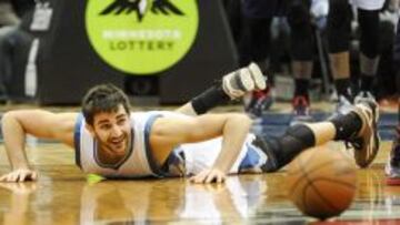 Ricky Rubio durante el encuentro contra los Atlanta Hawks.