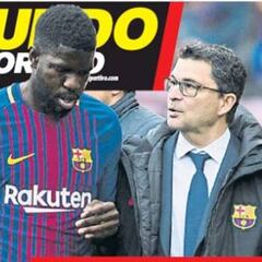 La lesión de Umtiti y la decisión de Mascherano, en las portadas