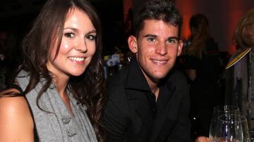 Dominic Thiem, con la modelo austriaca Romana Exemberger.