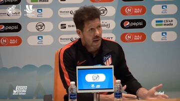 Simeone: "Las situaciones bonitas y los palos generan crecimiento"