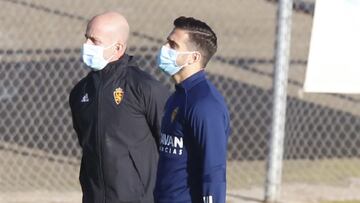 Javi Ros, esta mañana en la Ciudad Deportiva.